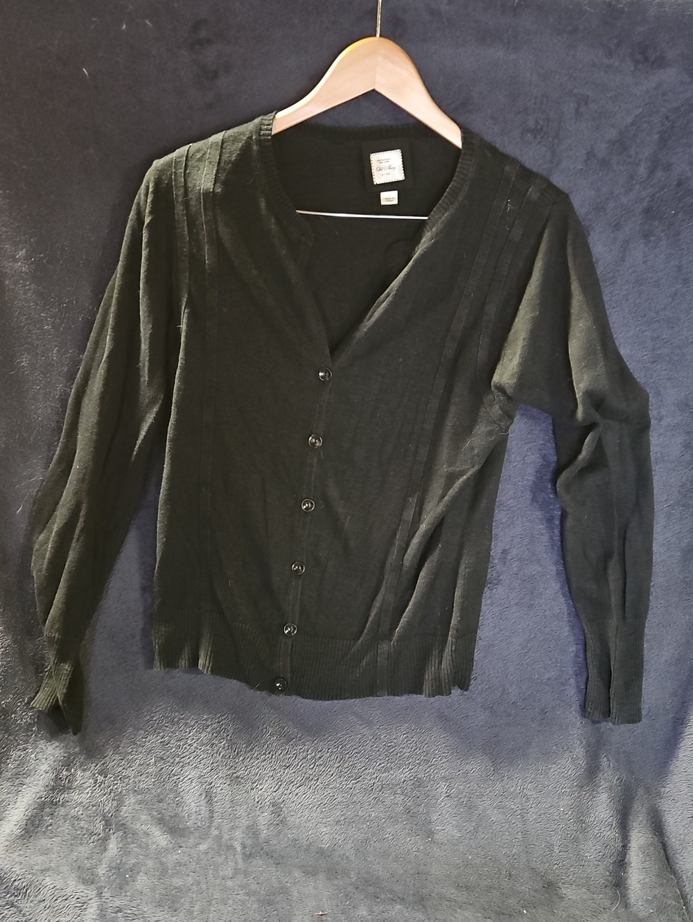Old Navy WoMen's Black V-Neck Button Cardigan Sweater